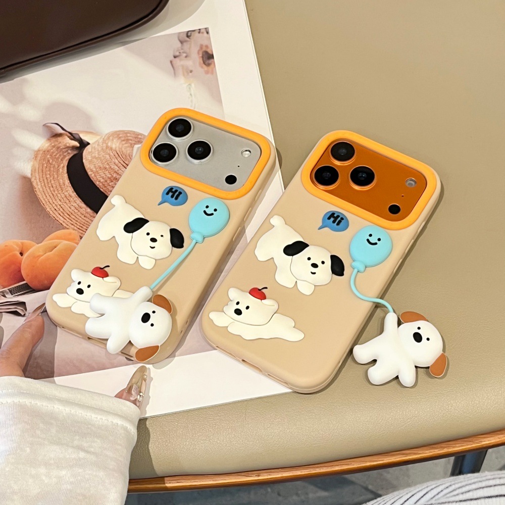 Creative Balloon Dog Phone Case Suitable for Apple 17/16Promax Cartoon Protective Case Iphone15/14P