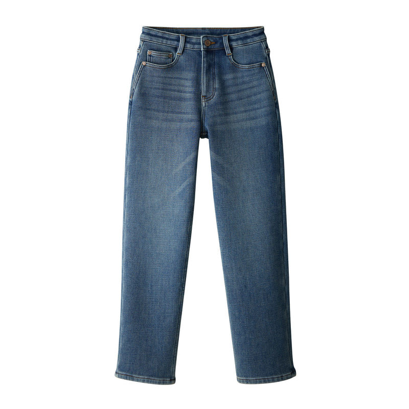 2026 Spring New Style Wool Silk Integrated Elastic Slimming Straight-Leg Jeans for Women Wholesale N3Ek2917 2026 Spring New Style Wool Silk Integrated Elastic Slimming Straight-Leg Jeans for Women Wholesale N3Ek2917