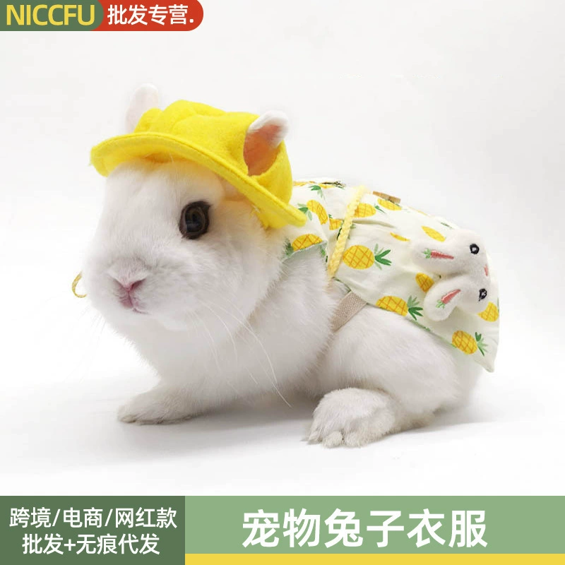 NC одежда для домашних животных Кролик кошка с ушами Кролик Одежда с ушами украшения с кроликом ОДЕЖДА для путешествий фото рубашка для домашних животных
