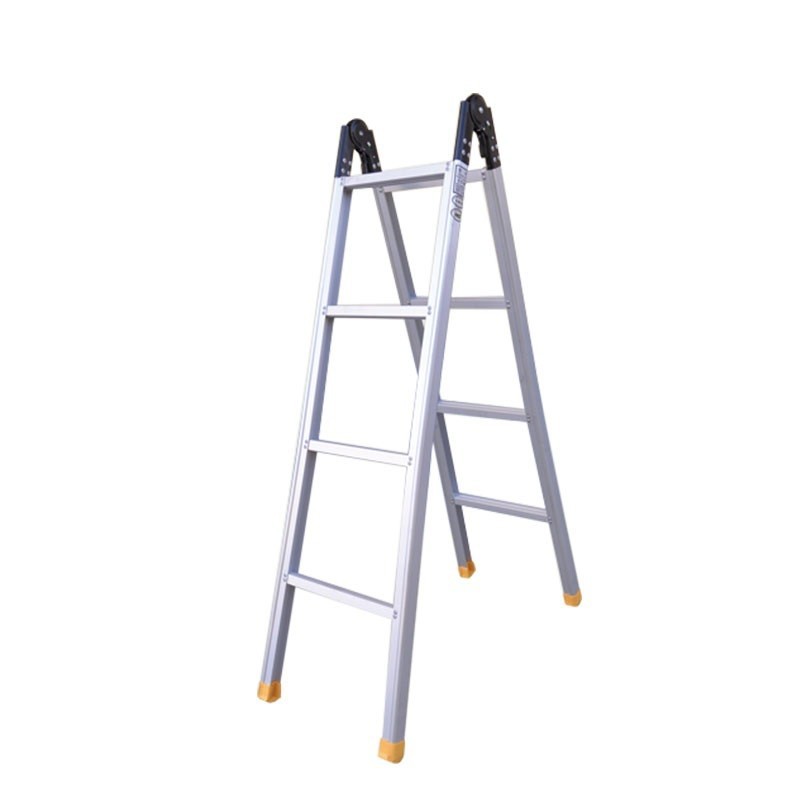 Moon aluminium alloy Joint ladder household multi-function ladder Straight ladder engineering outdoors Folding ladder 3/4/5/6m