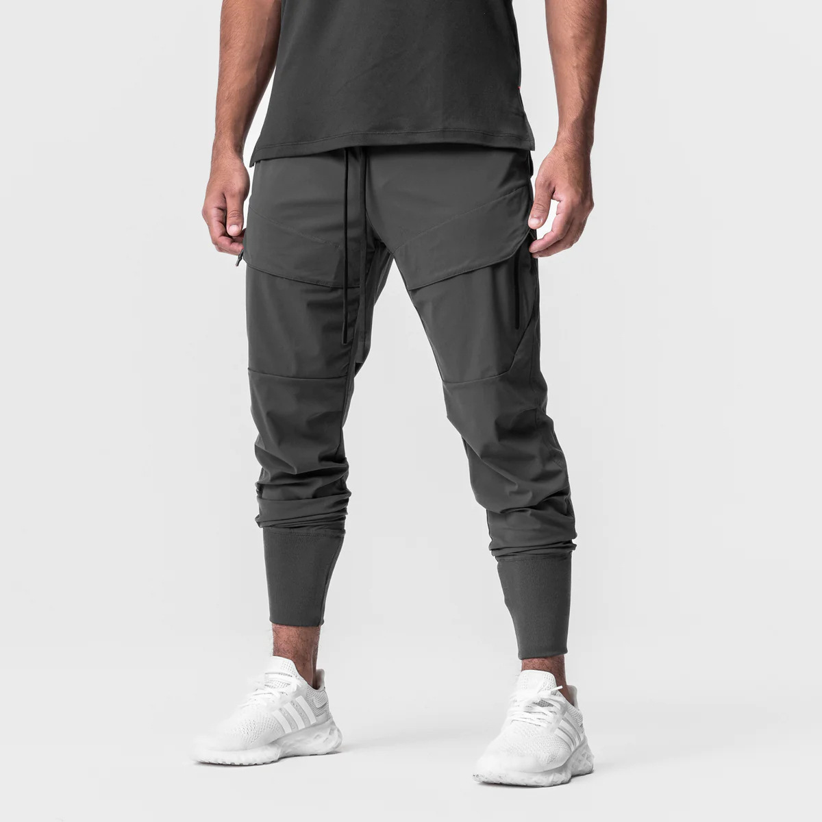 2025 New Men's Cargo Pants Summer Thin Loose Quick-Drying Elastic Leggings Running Training Sweatpants Casual Trend Trousers
