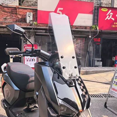 Modified Height-Increased Straight-Line Windshield, Motorcycle front windshield