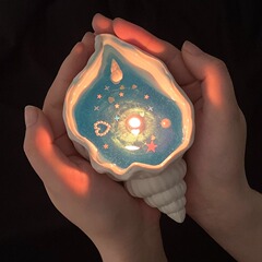 海螺贝壳香薰蜡烛创意生日伴手礼卧室摆件高级持久
