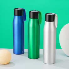 新款跨境高颜值运动骑行水壶户外便携水杯单层铝杯铝制运动水壶