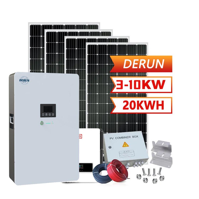 Customized solar photovoltaic power generation system complete set of 3-10kw off-grid photovoltaic integrated energy storage photovoltaic system