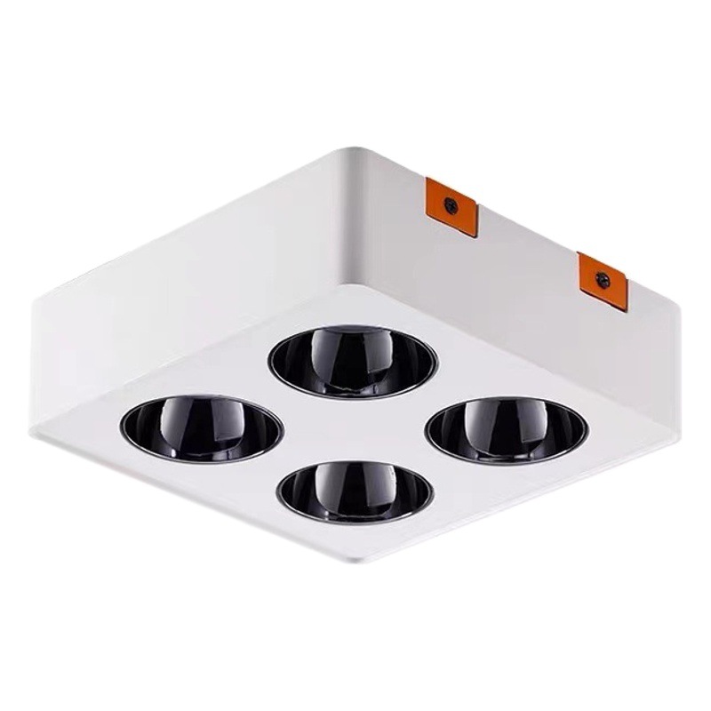 Luz de riel LED de espectro completo Luz de 2 líneas con codificación de 3 colores COB comercial ultra brillante y focalizada Iluminación para tiendas