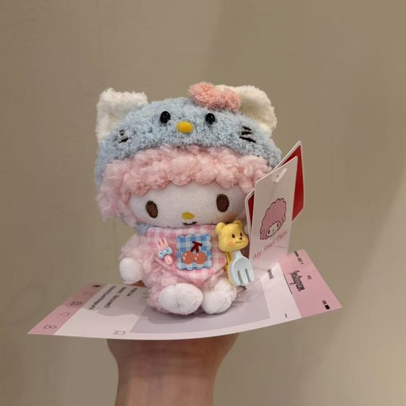 本物のピアノ子羊コアラセット高価値バッグペンダントキーホルダーかわいいぬいぐるみペンダント|undefined