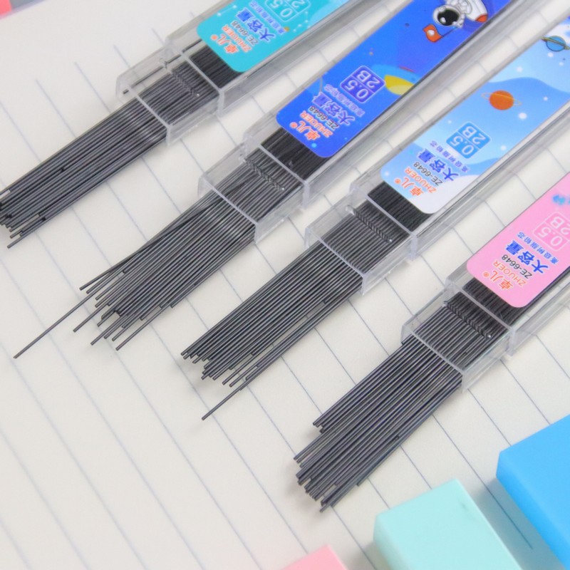 Minas para Lápiz Mecánico 2B de 0.5mm para Escritura