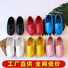 工厂外贸女童豆豆鞋皮鞋儿童皮鞋女儿童单鞋男孩春秋糖果色宝宝鞋