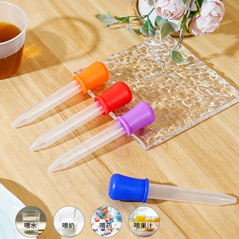 Silicone dropper medicine feeder for infants, anti-choking feeding straw for pets, for taking medicine and making essential oils, in stock