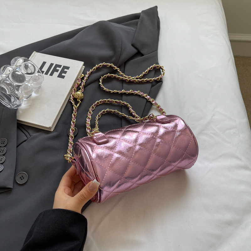 Piccola borsa a mano per donna 2024 nuova borsa a tracolla monospalla alla moda e alla moda, piccolo stile profumato, semplice_voghion.com