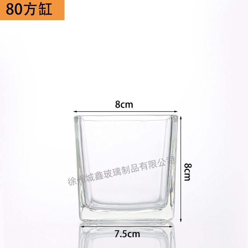 Vasos de vidrio transparentes para velas aromáticas al por mayor, portavelas de vidrio, adornos perfumados, vasos vacíos, recipientes para velas DIY, estilo nórdico