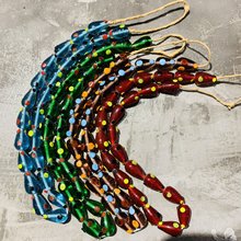 进口尼泊尔复古老琉璃珠古法散珠 饰品diy手链项链配件锥形纯手工