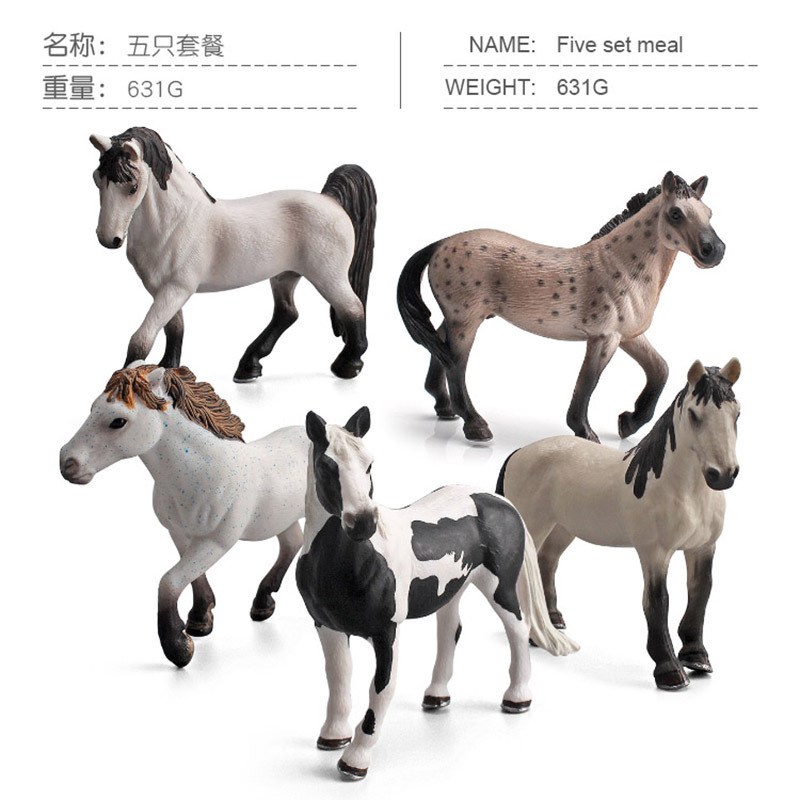 Modelo de caballo de simulación infantil de exportación transfronteriza Tennessee Caballo Blanco Camar caballo decoración juguete cognitivo
