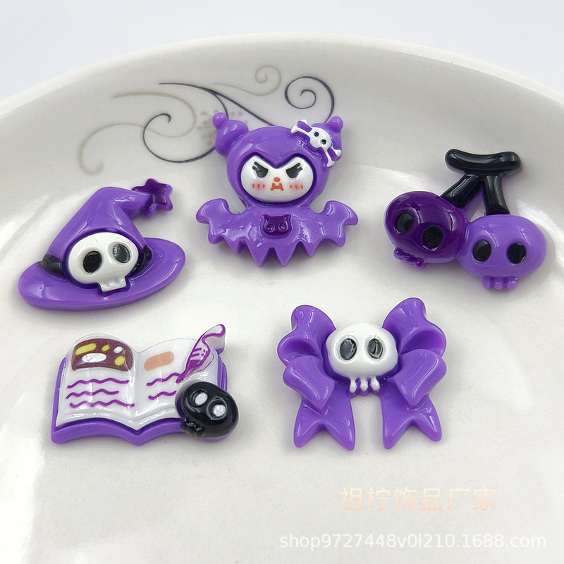 漫画diy樹脂アクセサリーハロウィーン小洛クリームゴム手作りヘアピン携帯ケース靴バックルアクセサリー|undefined