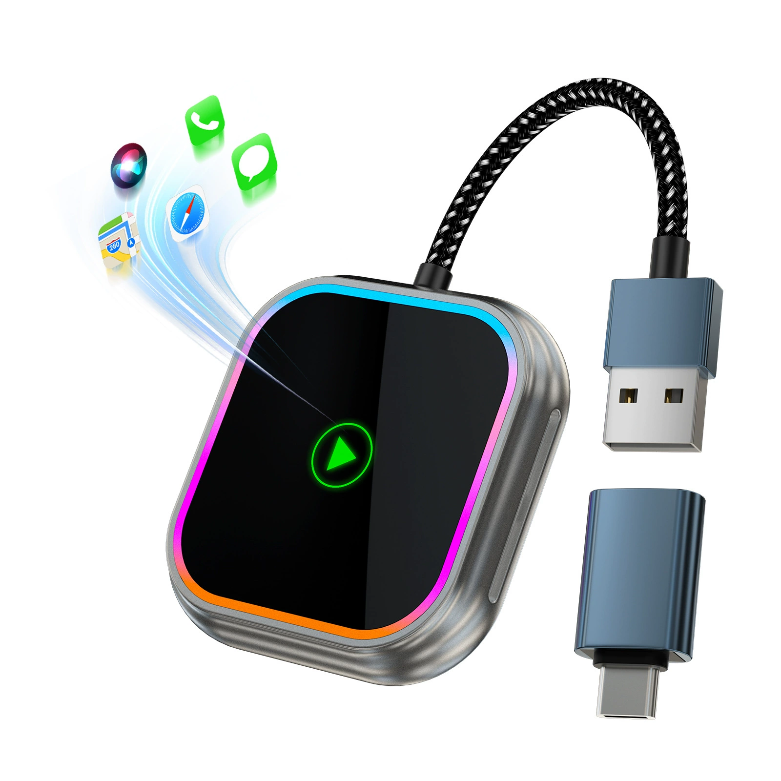 Беспроводной адаптер Carplay, совместимый с Apple и Android, для обновления смарт-устройства, трансграничный бестселлер