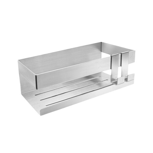 Wall-mounted bathroom storage rack stainless steel storage rack no punching bathroom storage rack bathroom bathroom basket