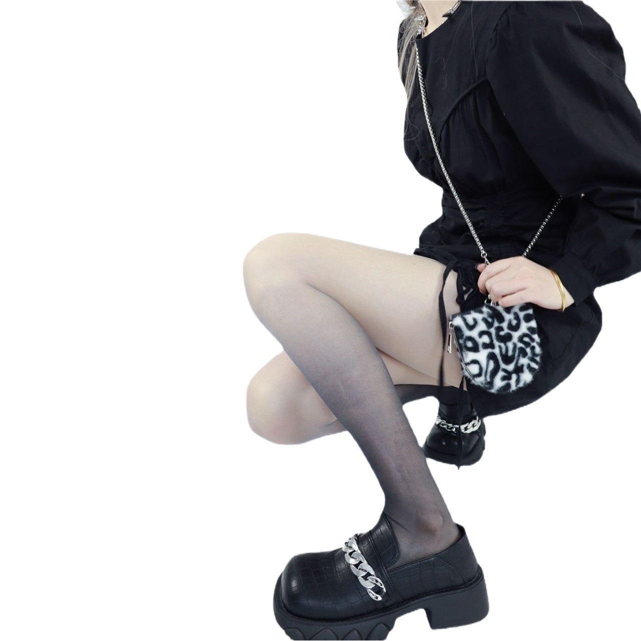 Internet celebridad verano Delgado ins gradiente de moda medias pantimedias color caramelo adelgazamiento pierna base Calcetines