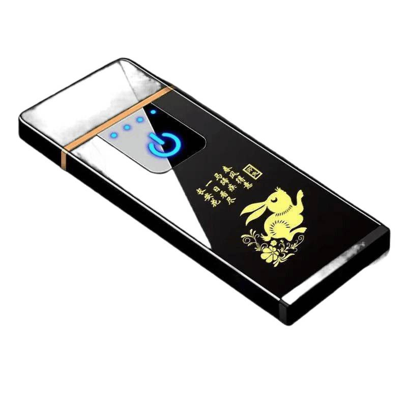 网红火机男士新款大功率充电黑科技翻盖打火机高品质防风点烟器小|undefined