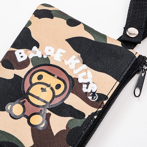 Japanese magazine accessory: Comfortable Ape Camo Tote Bag & Wallet – 2-Piece Set in Cute Japanese-Korean Style for Women