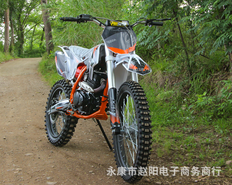 Fuel-Powered Motorcycle for Adults, Two-Wheel Off-Road Motorcycle, Fuel-Powered Competition 250Cc Mid-High-End Race Dirt Bike for Small Jumps