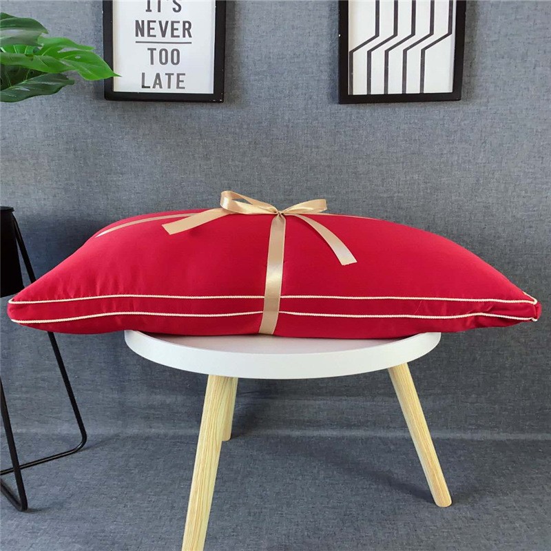 Factory Direct Sale Hilton Embroidered Diamond Pillow Core High Resilience Washable Pillow, Wholesaler Can Distribute Wholesale Group Buying