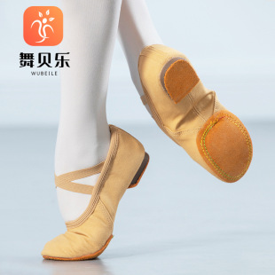 Ethnic Dance Shoes Women's Soft-soled Shoes with Teacher's Shoes Practice Shoes Adult Ballet Shoes Body Yoga Classical Dance Shoes