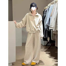 胖mm春秋季大码女装韩系减龄休闲运动服套装洋气显瘦两件套300斤