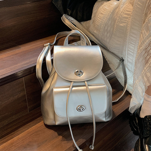 高级感小包包女2024新款时尚百搭双肩包韩系书包小众外出手提背包