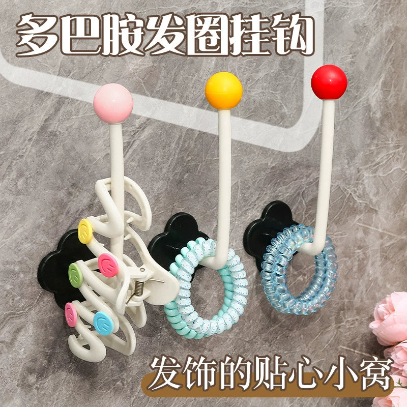 В ванной комнате для волос для хранения настенного шнура для волос Шнур для волос