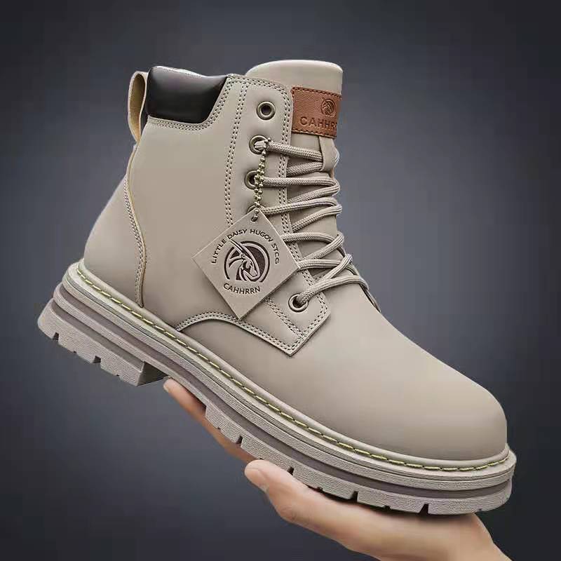 Cross-border Explosions Martin Boots Men's Extra Large Size 48 Men's Boots Retro British Style High-top Workwear Boots Leather Boots