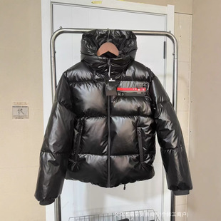 P24 Autumn and Winter New Fashion Badge Letter Trendyy Stylish Filled Full Thickeneded Warm Hooded Cotton Jacket