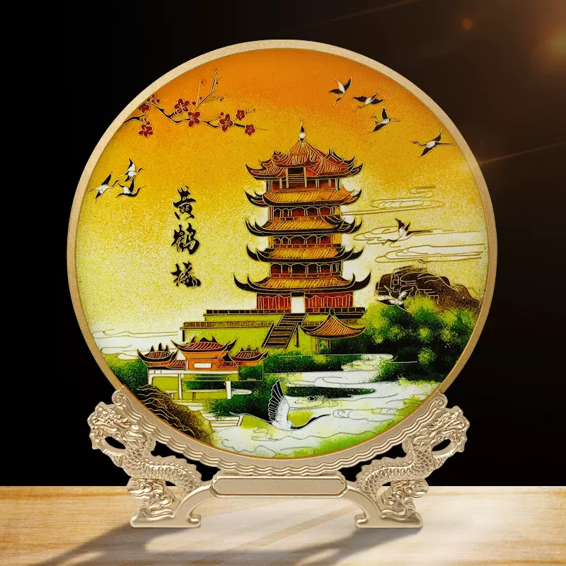 厂家直销纯手工景泰蓝摆件高档会所酒店办公室家居饰品复古