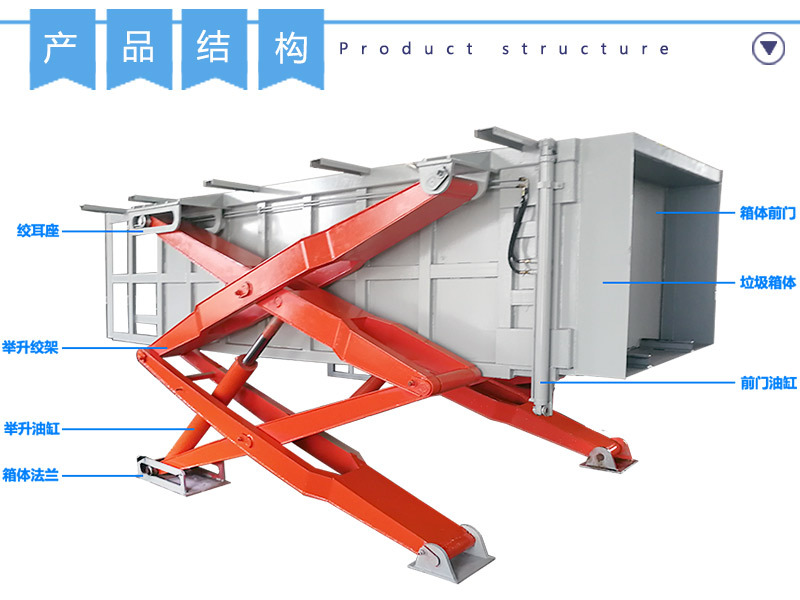 垃圾转运站设备 垃圾中转站压缩机 6方 8立方 10立方地埋式垃圾站