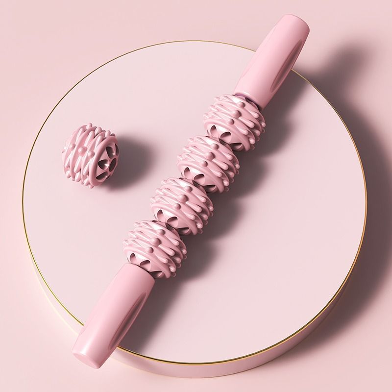 Pink 4-wheel massager