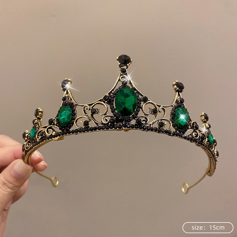 Tombro de corona para niños pequeña princesa corona diadema de cumpleaños accesorios para el cabello de cristal para niñas regalo de cumpleaños