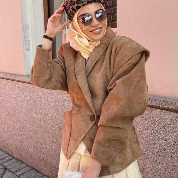 European and American Cross-Border Women's Clothing 2025 Autumn and Winter New Retro Style Lapel Suede Waist Tie Jacket