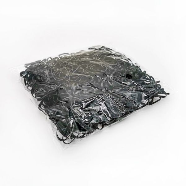 一次性高弹力耐用黑色胶圈小头绳皮绳橡皮筋女扎头发加粗加厚发圈|undefined