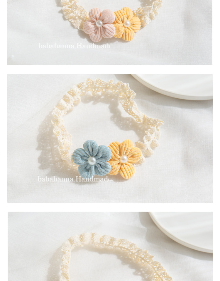 Kid's Cute Flower Polyester Hair Band display picture 3