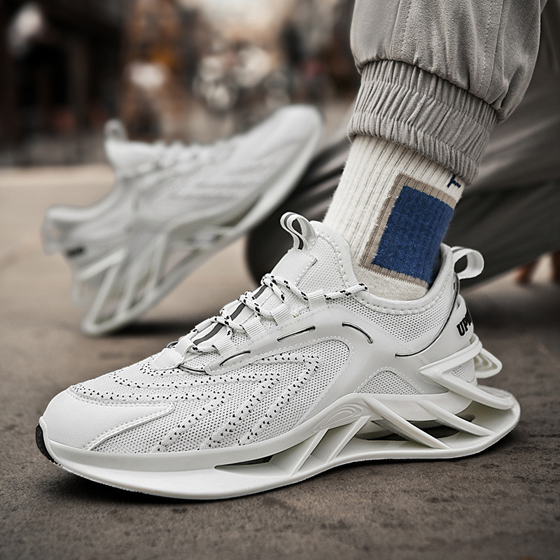 Men's Shoes Autumn New Four Seasons Shoes Fashion National Fashion Style Casual Basketball Shoes Blade Bottom Mesh Breathable Sports Shoes