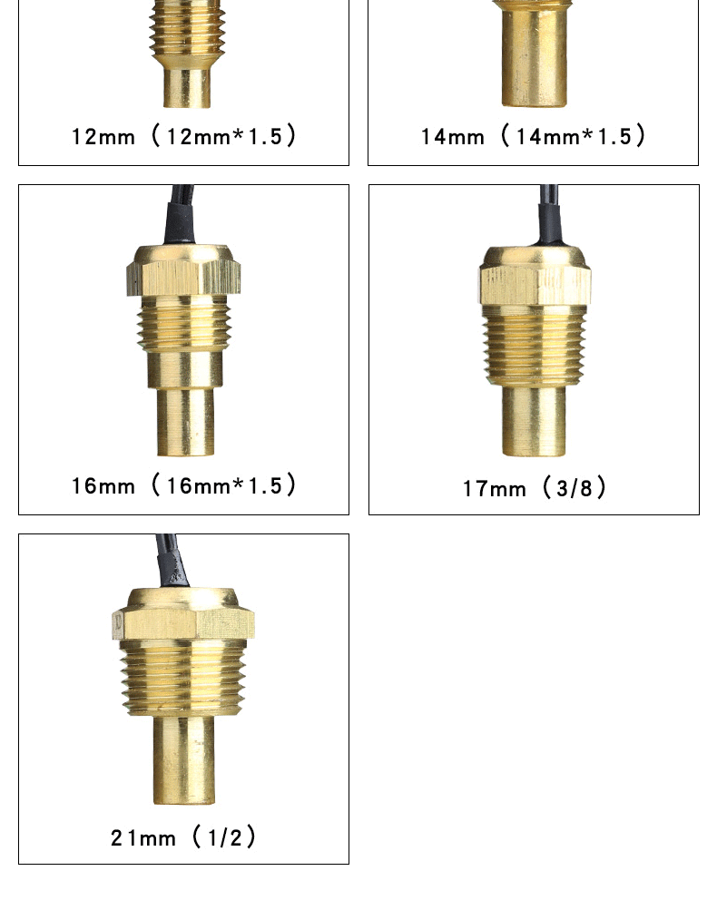 Cross-border circular cylinder water temperature gauge 12V24V for cars, trucks, and construction vehicles, modified instrument for water temperature and voltage measurement
