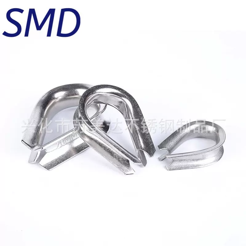 304不锈钢鸡心环 夸口套环 三角环钢丝绳夹头配件保护套环马眼