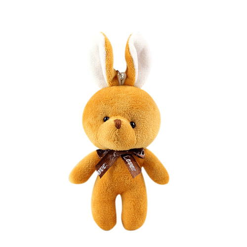 Cute little rabbit doll plush toy one-piece bow tie bunny doll bag pendant accessories small gift doll