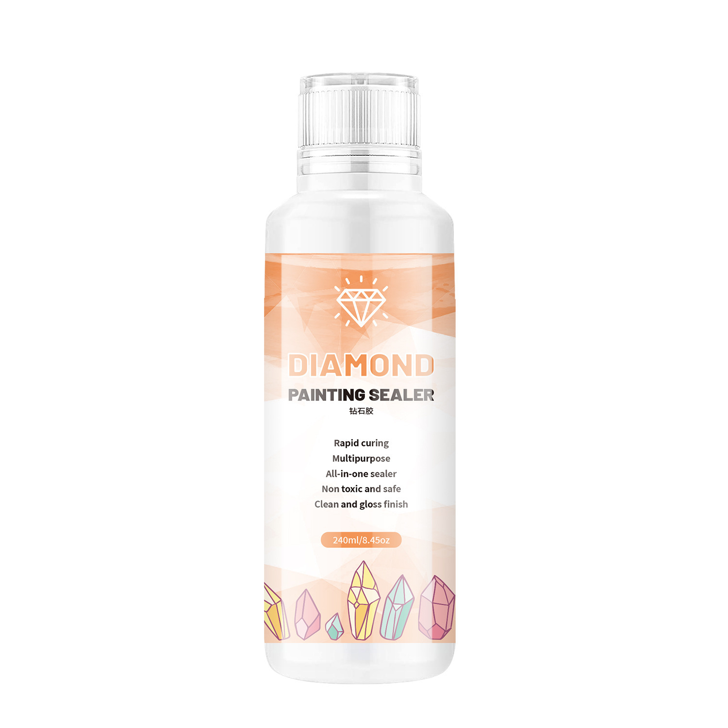 Pegamento transparente para pintura de diamantes, venta directa de fábrica, pegamento PVA para rompecabezas infantiles DIY, para realzar el brillo y evitar la desprendimiento de las piezas.