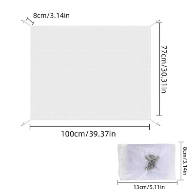 Car Water Tank Protection Net, Anti-Catkins and Automobile anti-insect net - white
