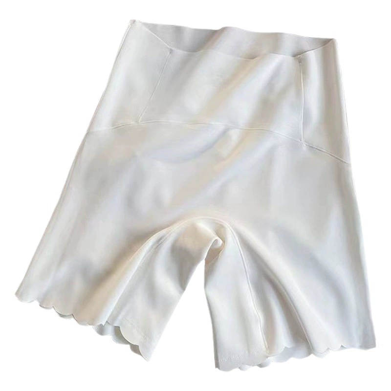 Бесшовные защитные брюки Ice Silk, женские летние тонкие, защищающие от воздействия, с высокой талией, износостойкое нижнее белье, брюки для живота, три штана без завивки