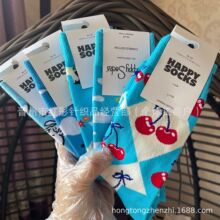 HappySocksŮ��Ͳ������䳱��HS��ɫϵ��Ƥ�ٴ�ʱ��ins�ļ�����Z