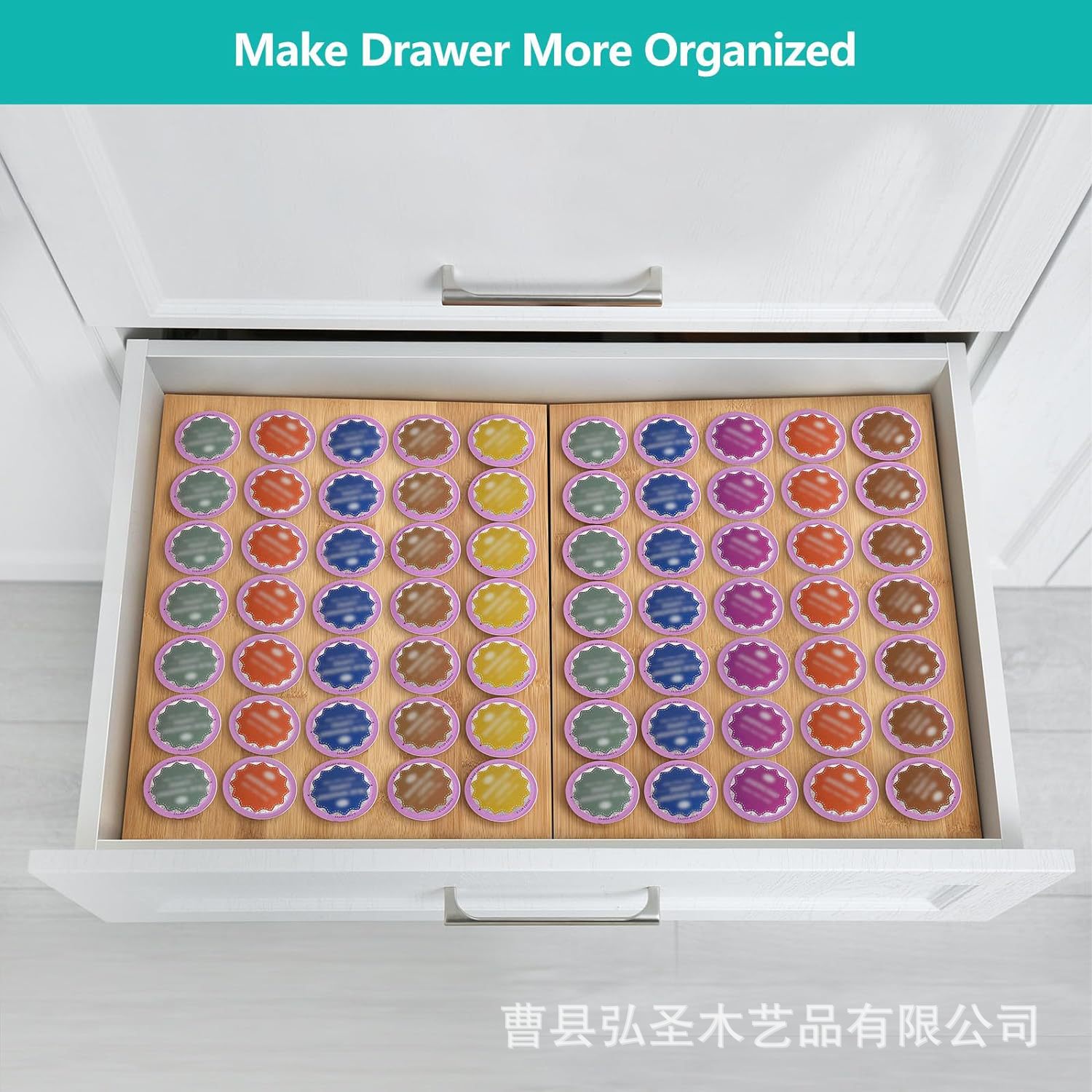 Nuevo producto transfronterizo Soporte de almacenamiento de cápsulas de café combinado con hierro y madera Base de máquina de café Soporte de cápsulas de café de 35 cápsulas