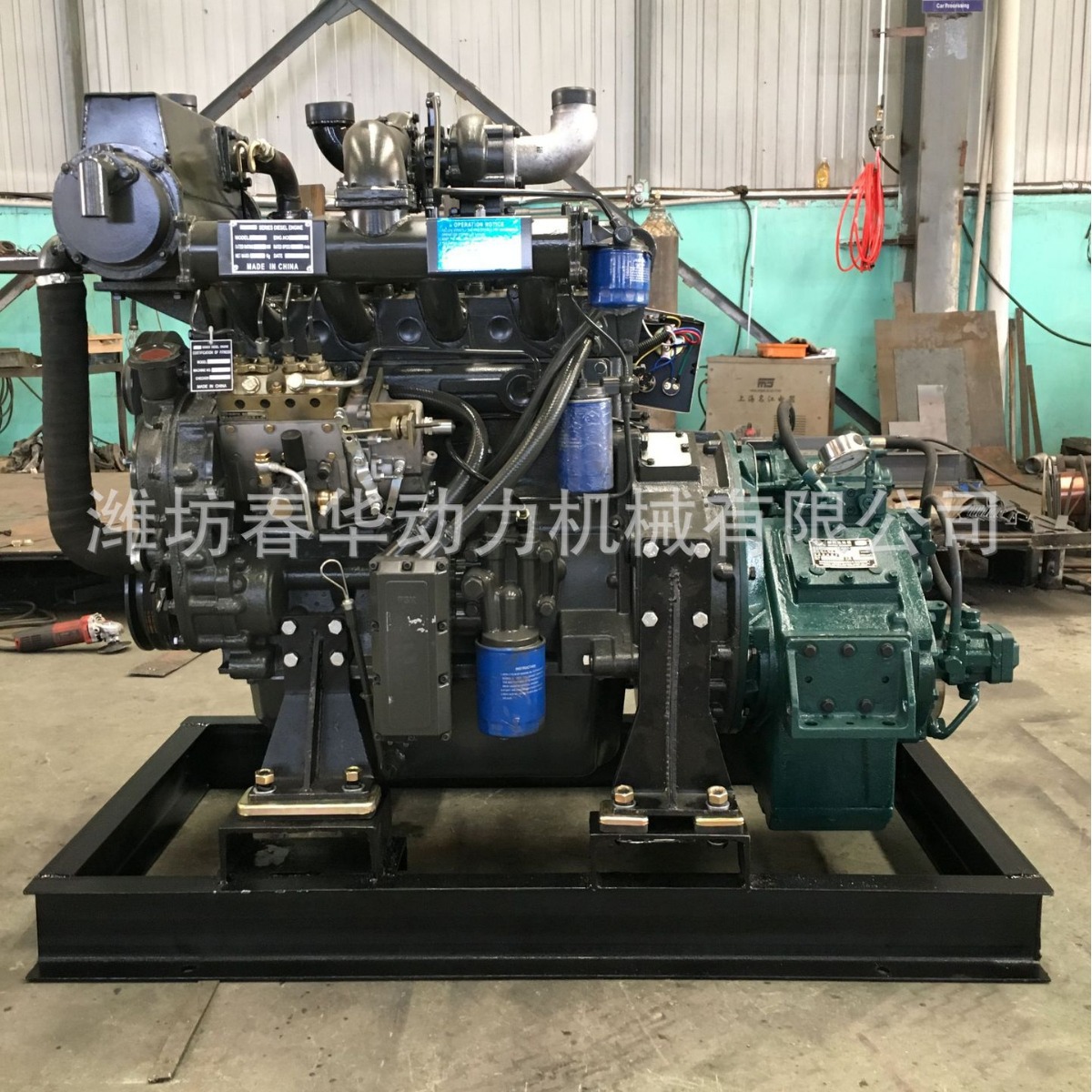 63KW船用柴油机 潍柴里卡多R4105ZC发动机 带动力输出挂桨机用