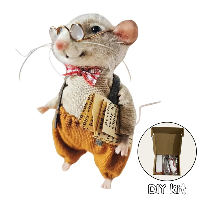 New Christmas needle felt mouse ornament Christmas needle felt mouse…